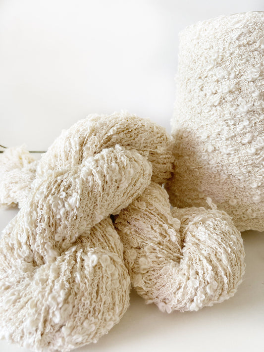 Wild Lilac Moon's "Moonloops" . Color Ecru | undyed