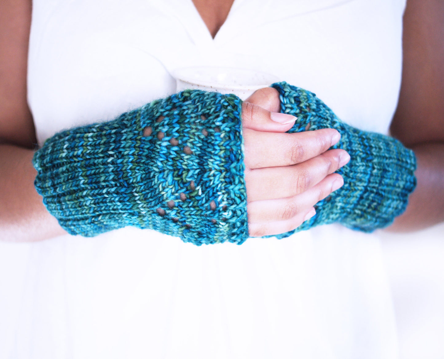 Knitting Pattern . Wrist Warmer . "Embrace Me" PDF pattern