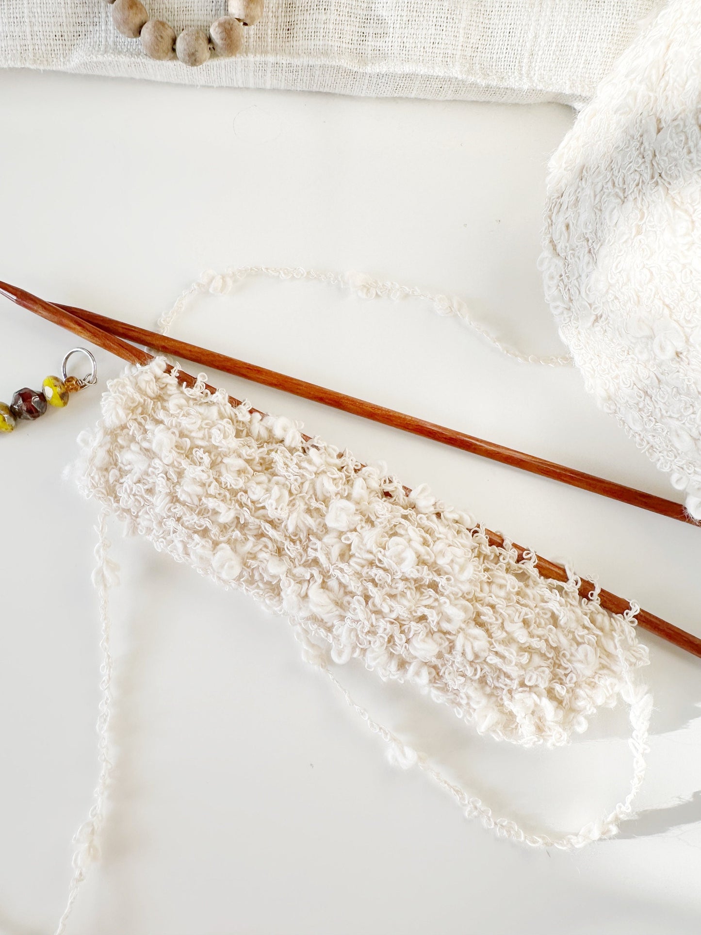 Wild Lilac Moon's "Moonloops" . Color Ecru | undyed