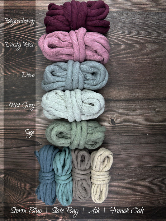 Cotton string. Soft Bulky Cotton string . Weaving  Supplies . Multiple Colors . Ecru