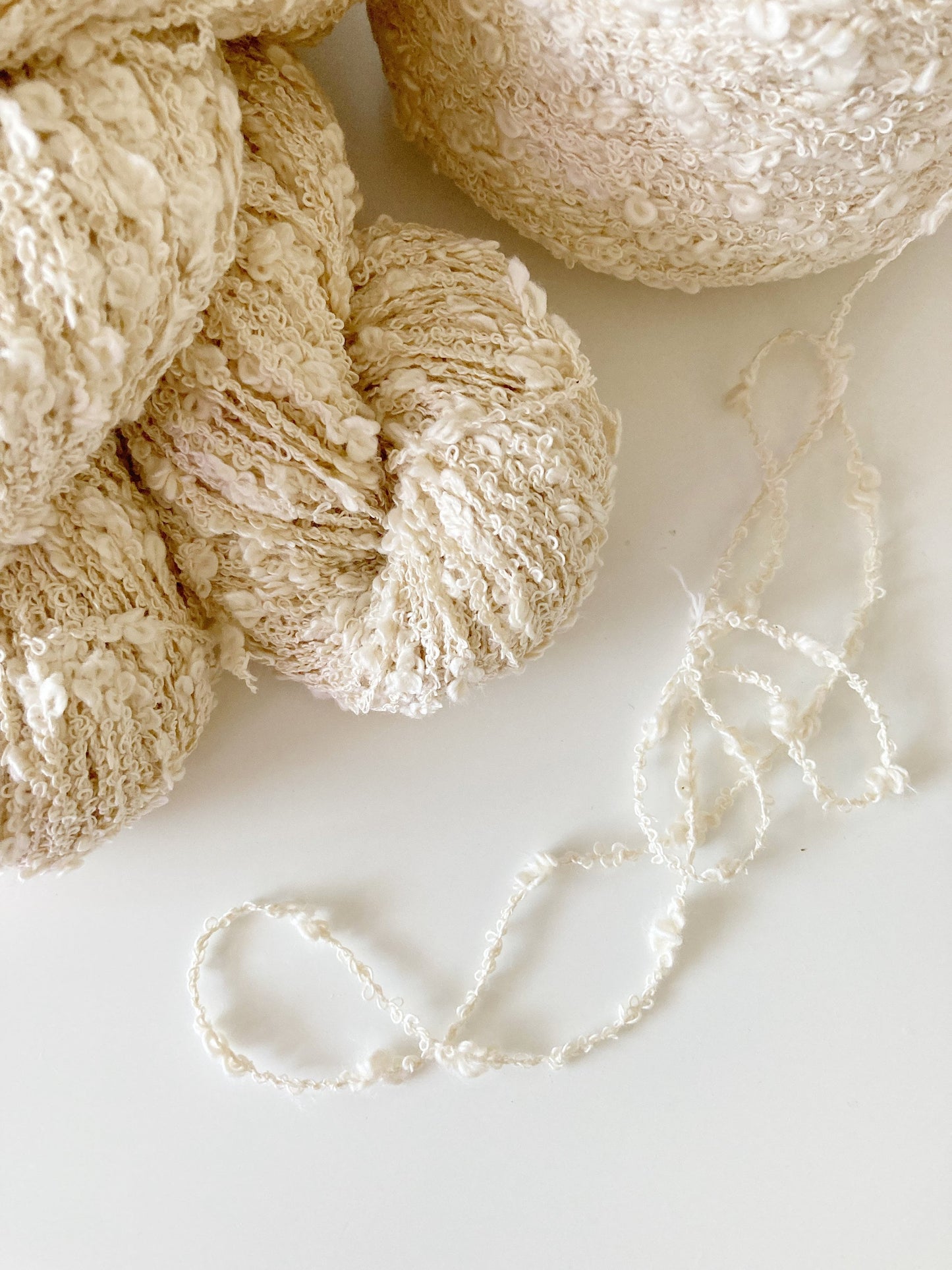 Wild Lilac Moon's "Moonloops" . Color Ecru | undyed