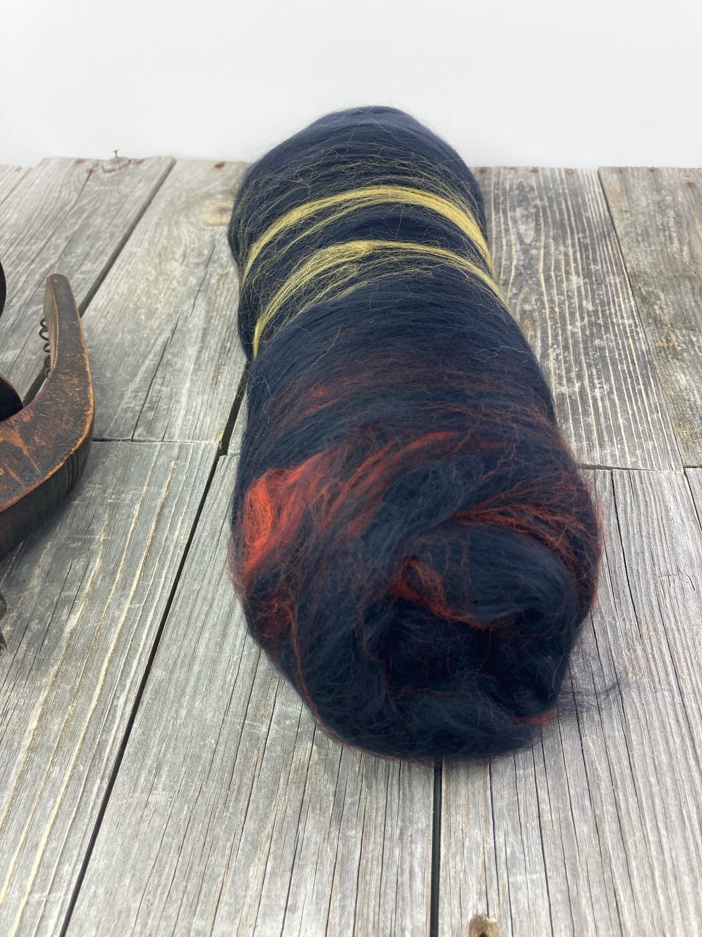 Uniquely curated art batt in color: "Bloom" "Dark Skies"