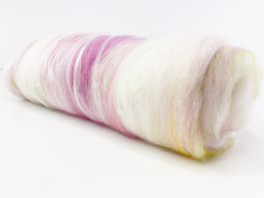 Uniquely curated art batt in color: "Bloom"
