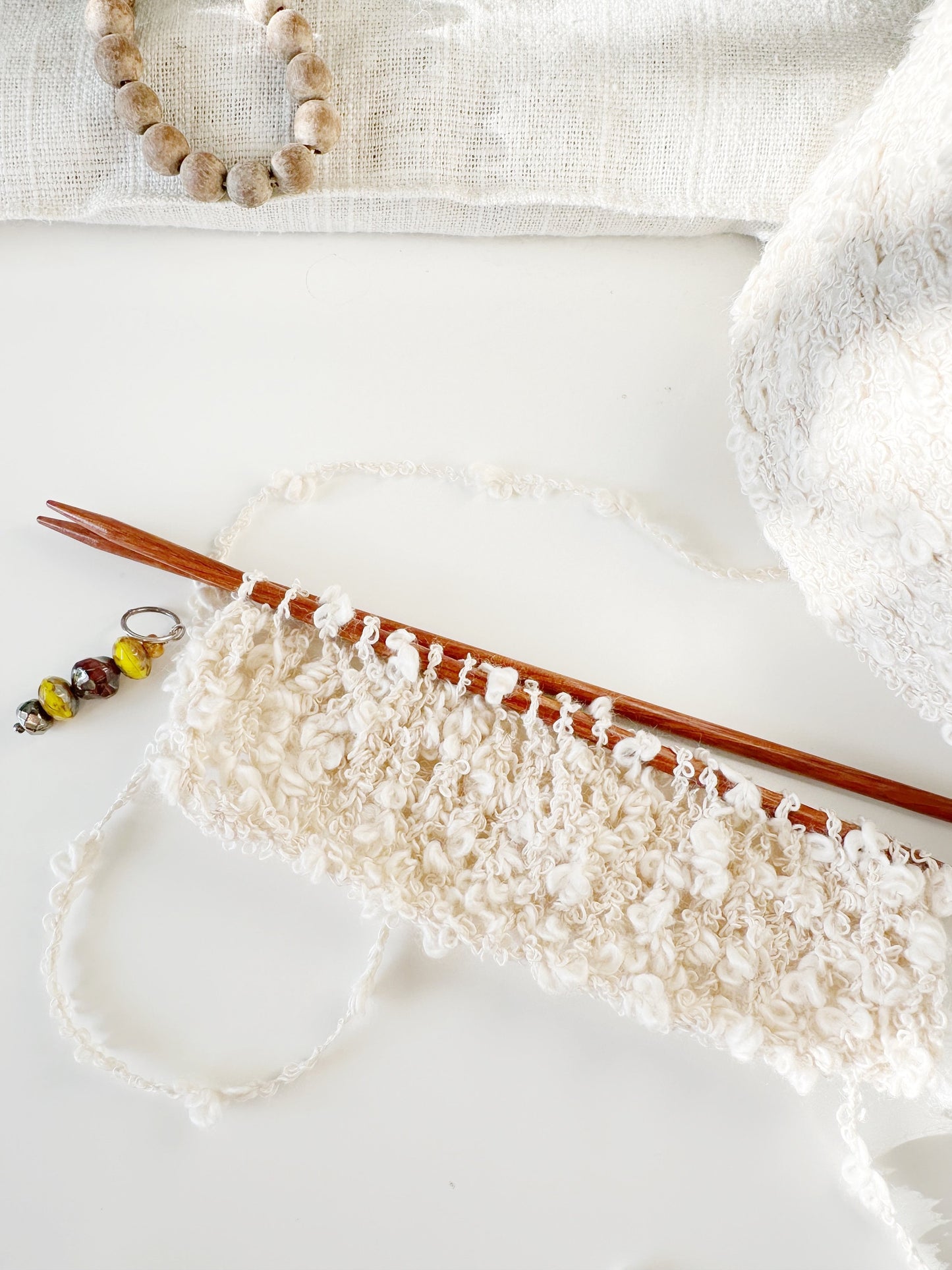 Wild Lilac Moon's "Moonloops" . Color Ecru | undyed