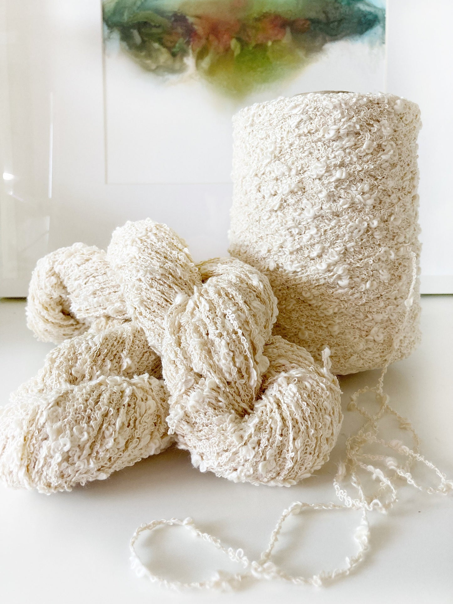 Wild Lilac Moon's "Moonloops" . Color Ecru | undyed