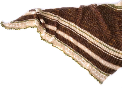 Knitting Pattern Shawl . "Wild Nutmeg Shawl"