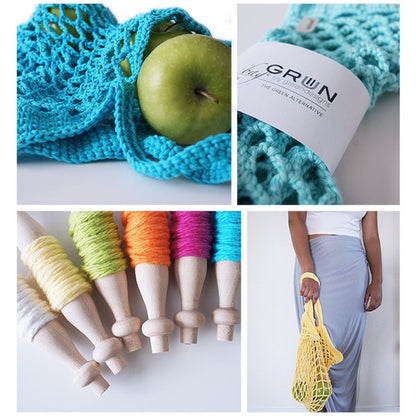 Hand Crochet Shopping Net . Break Free From Plastic