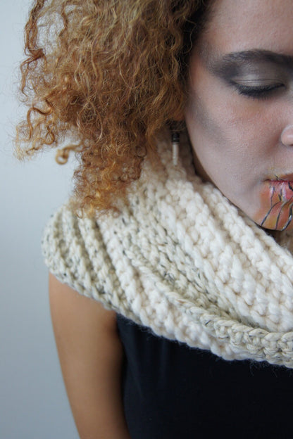 Cozy Infinity Scarf . Super Soft and Warm . Wool Acrylic Mix . Ready to Ship