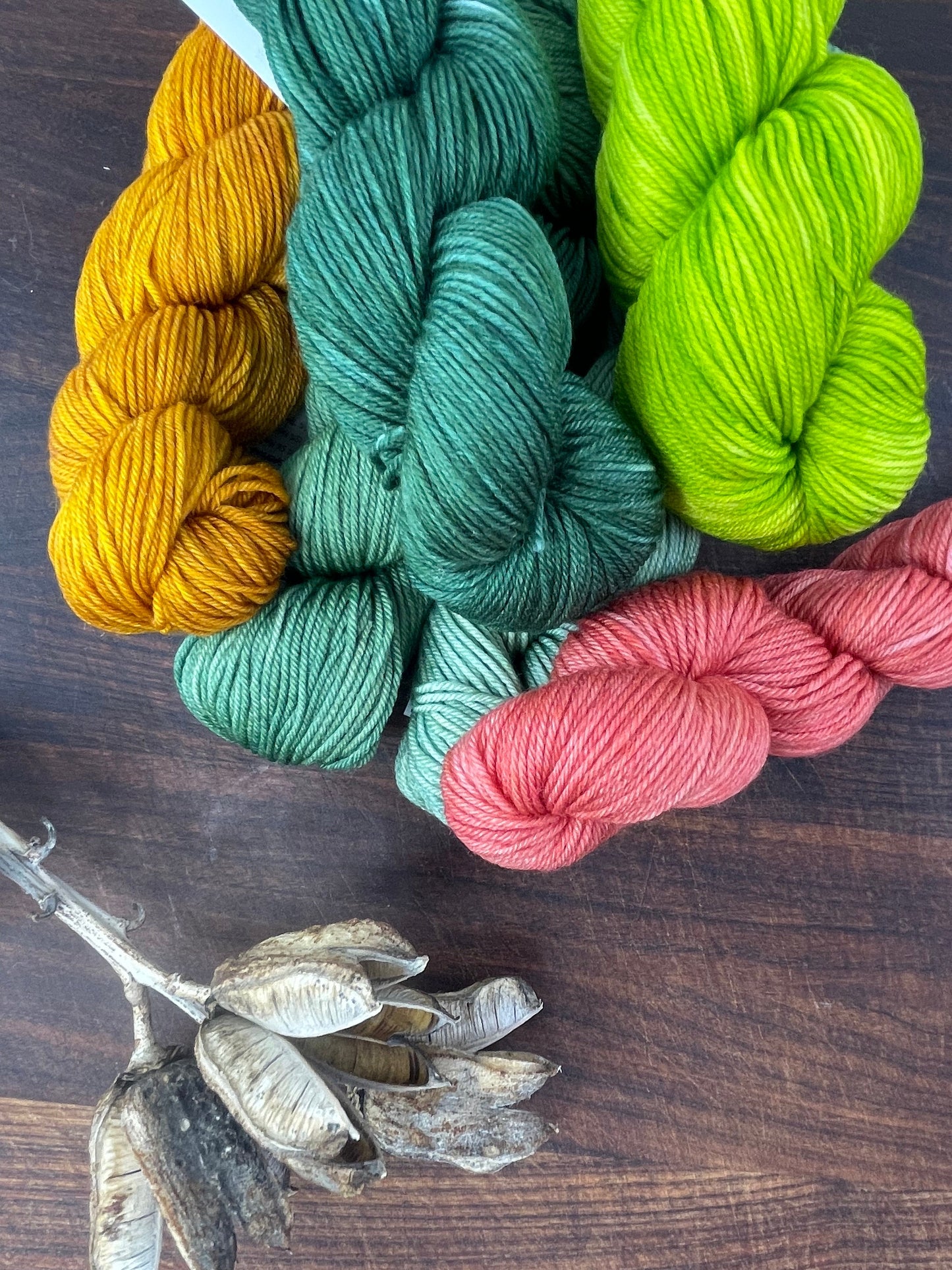 Yarn Packs . Superwash Merino Nylon Tencel Blend . Fingering