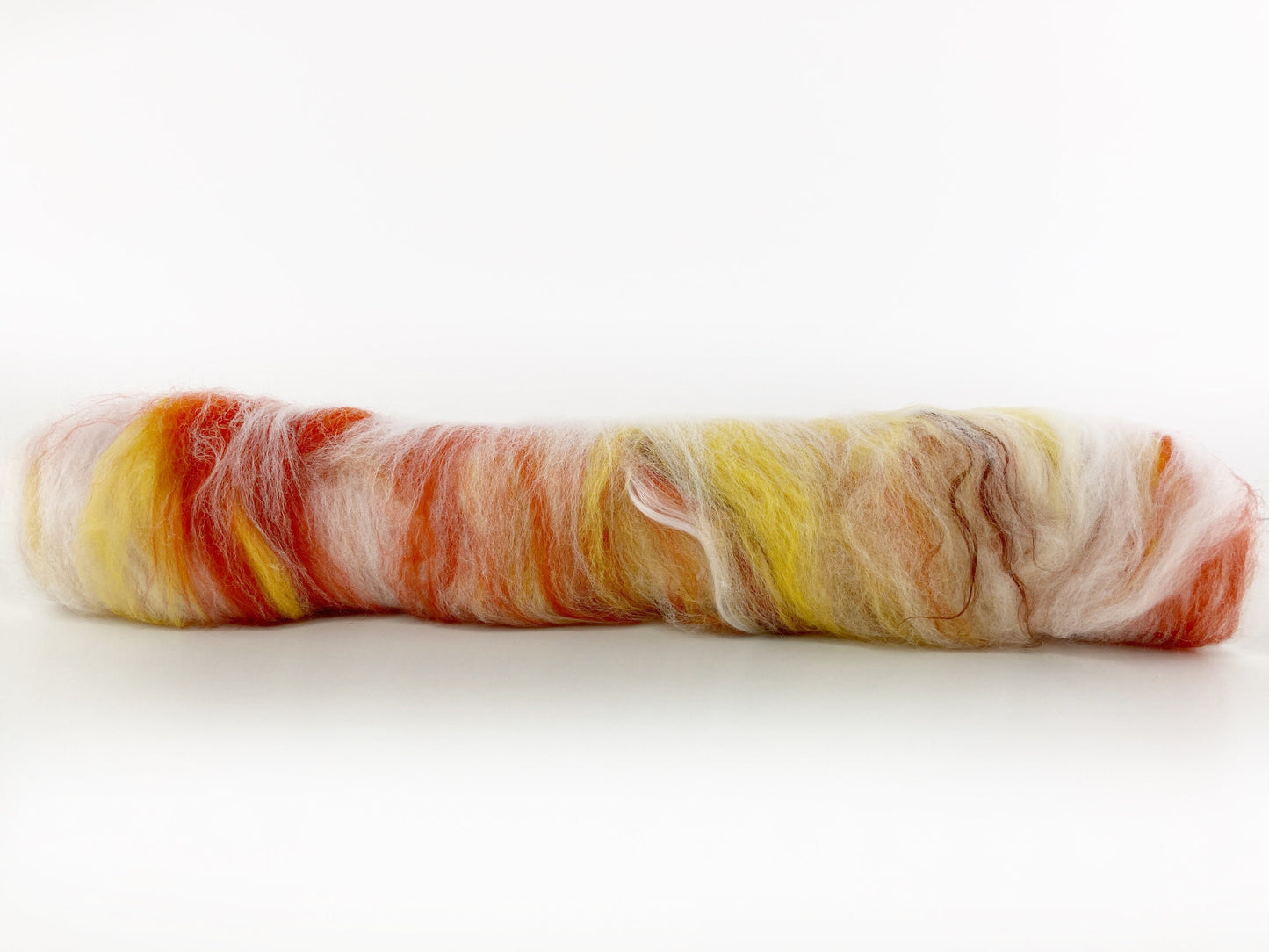 Uniquely curated art batt in color: "Rust"