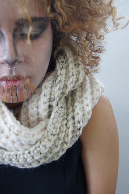 Cozy Infinity Scarf . Super Soft and Warm . Wool Acrylic Mix . Ready to Ship