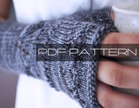 Knitting Pattern . Fingerless Gloves . "Embrace" . Fingerless Mittens . PDF pattern
