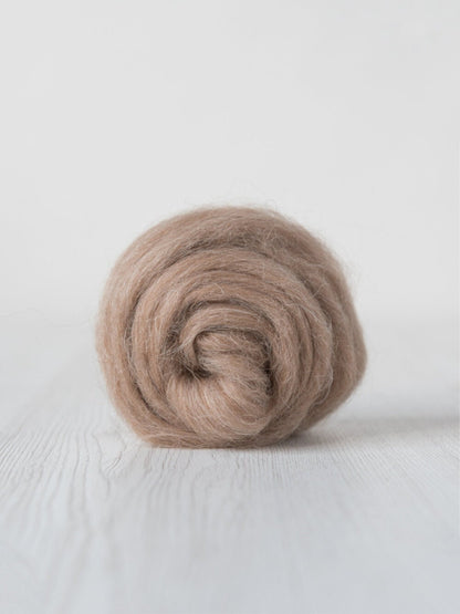 Superfine Alpaca Top . Natural Colors . Undyed