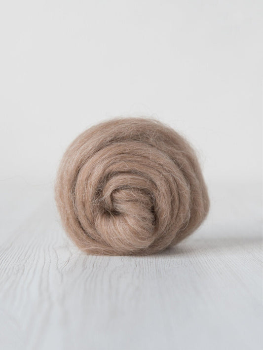Superfine Alpaca Top . Natural Colors . Undyed