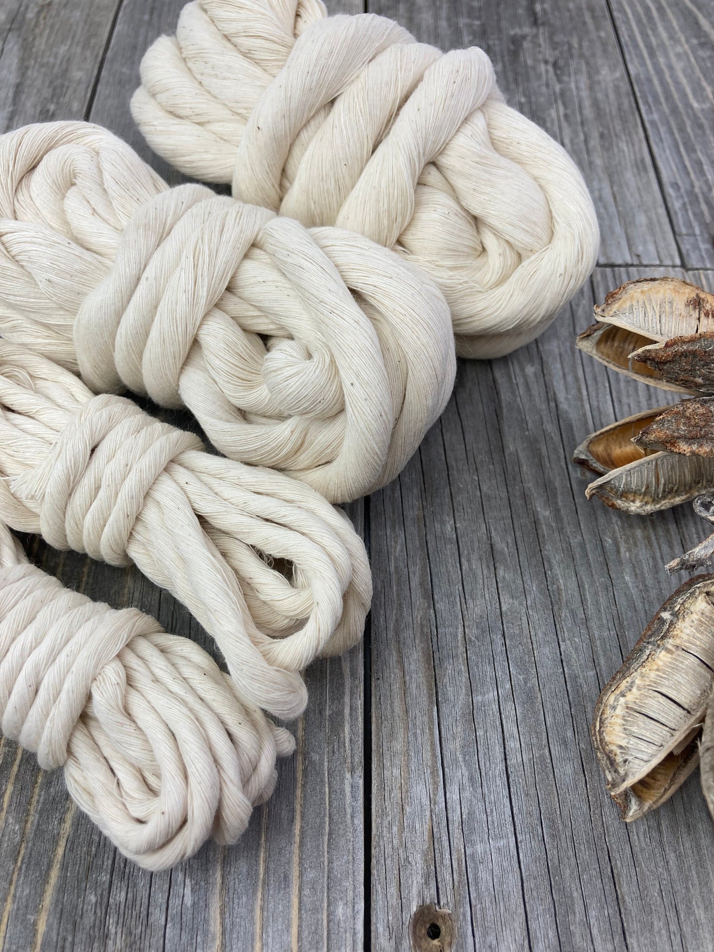 Cotton string. Soft Bulky Cotton string . Weaving  Supplies . Multiple Colors . Ecru