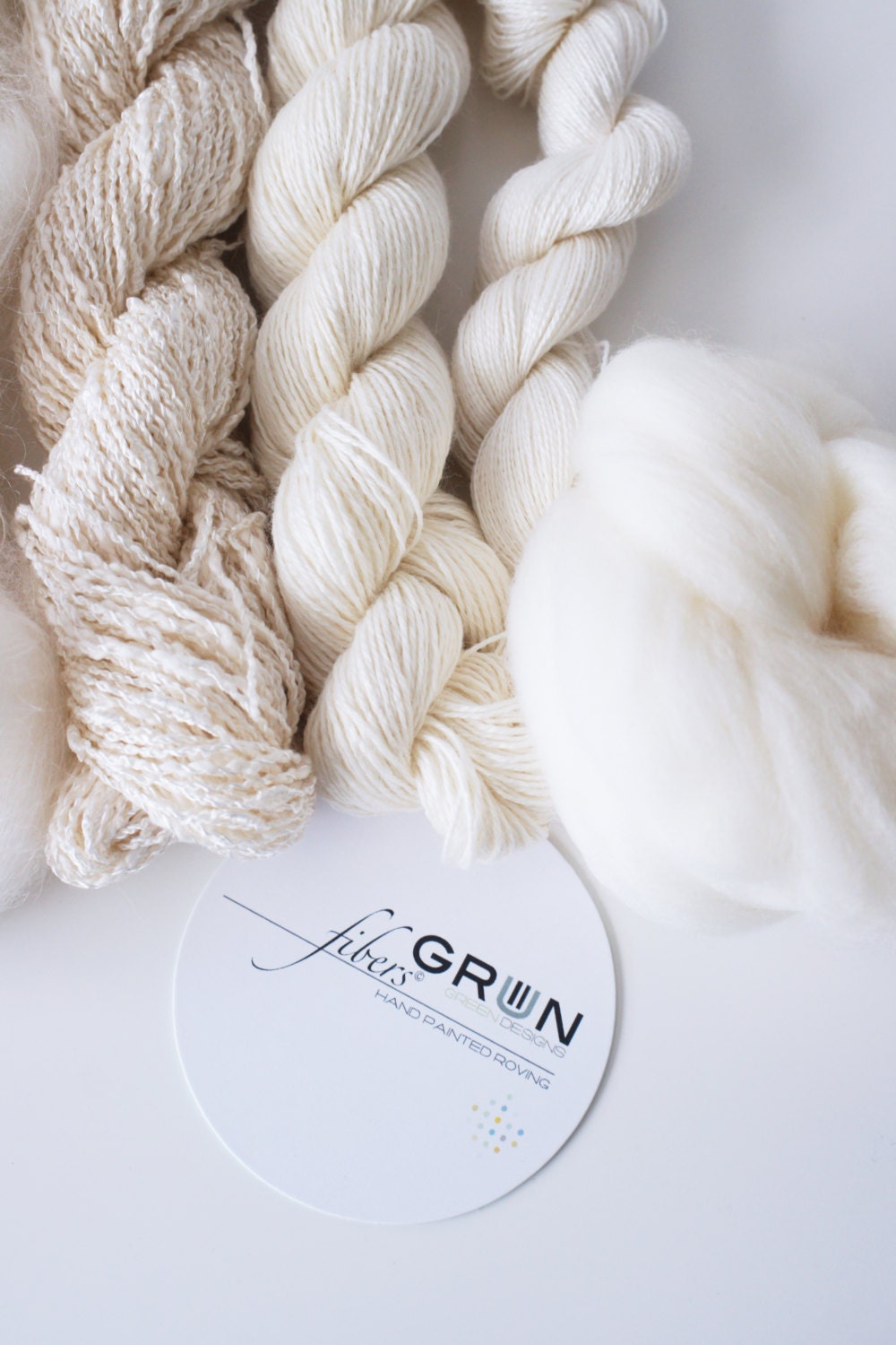 Weavers | Dyers Yarn Pack . Natural Undyed Yarns