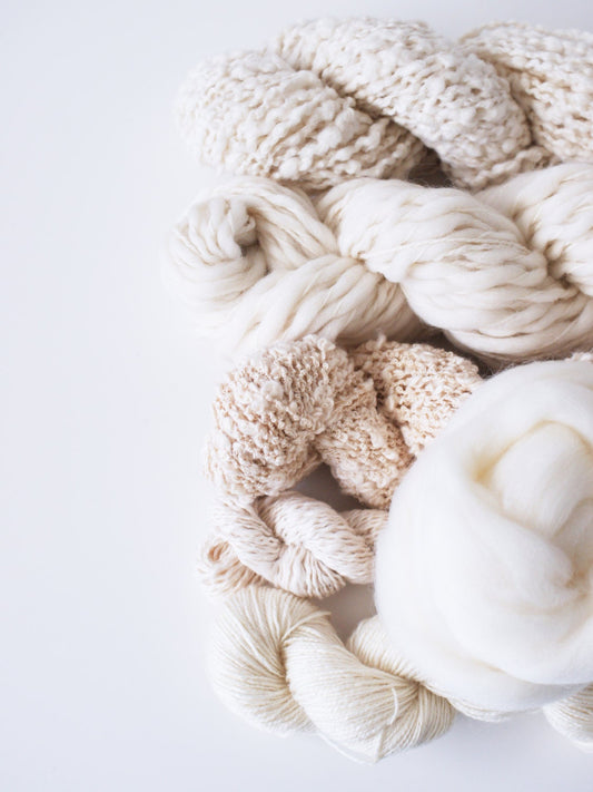 Weavers | Dyers Yarn Pack . Natural Undyed Yarns