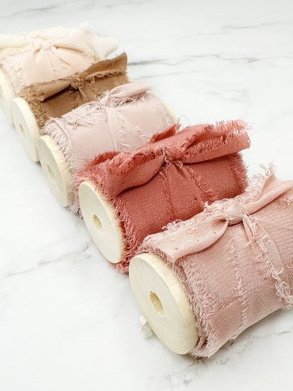 Silk Ribbon . Chiffon Silk .  Wedding Ribbon .  Multiple Colors