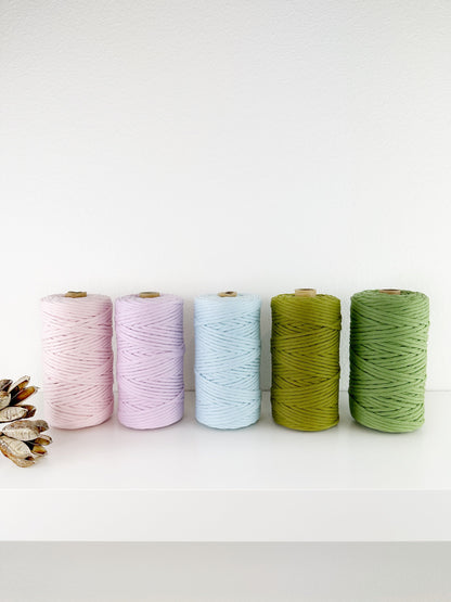 Premium Cotton string. Full roll 100m . Super Soft 4mm . Multiple Colors