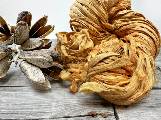 Sari Silk Ribbon . Recycled Sari Silk Ribbon