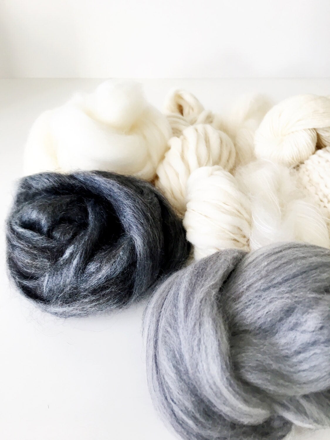 Weavers | Dyers Yarn Pack . Natural Undyed Yarns