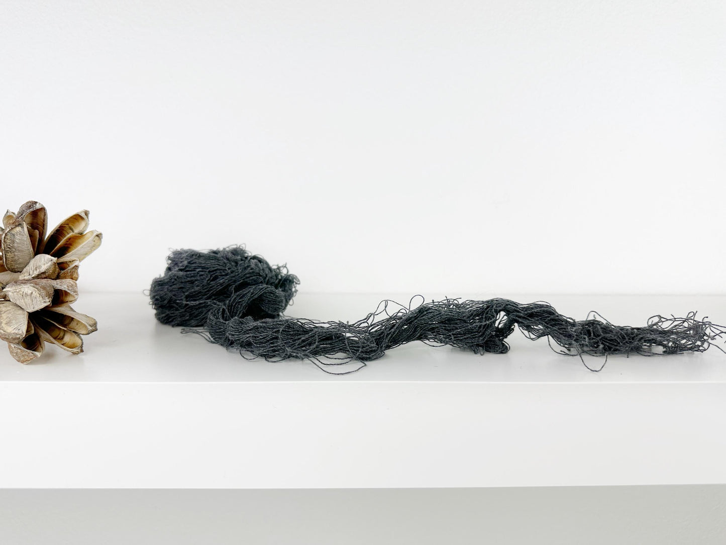 Recycled Yarn . Soft Frayed edge Yarn . Mini skeins