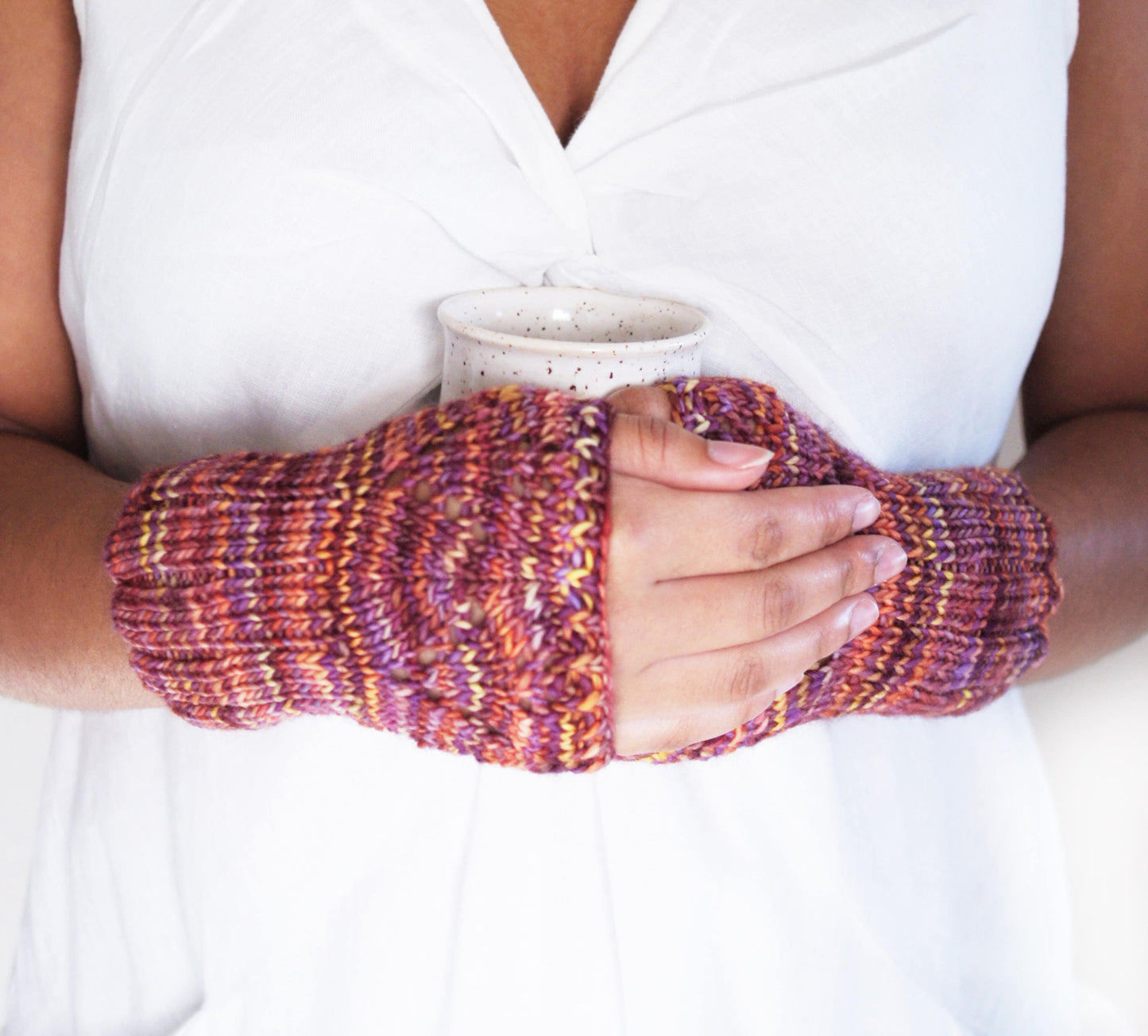 Knitting Pattern . Wrist Warmer . "Embrace Me" PDF pattern