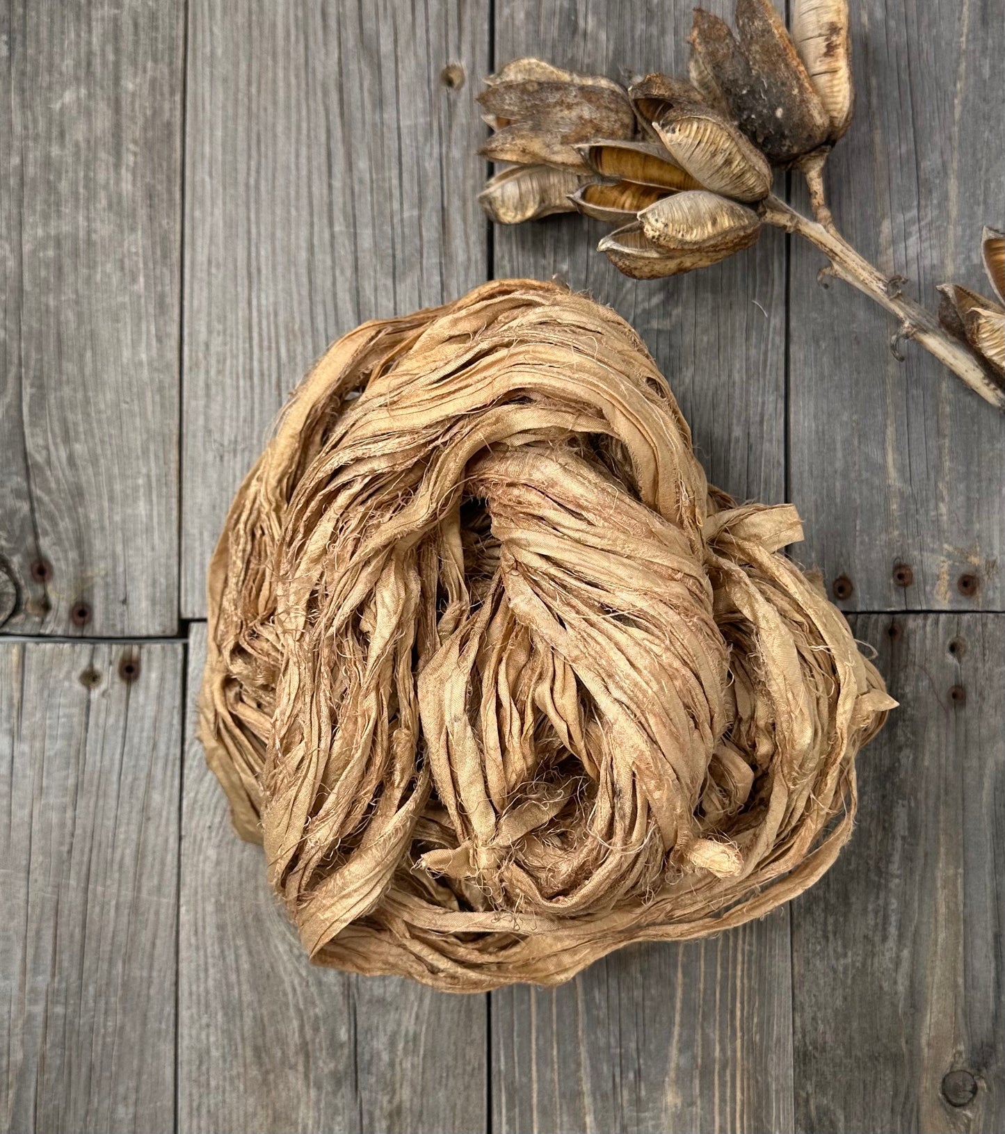 Sari Silk Ribbon . Recycled Sari Silk Ribbon