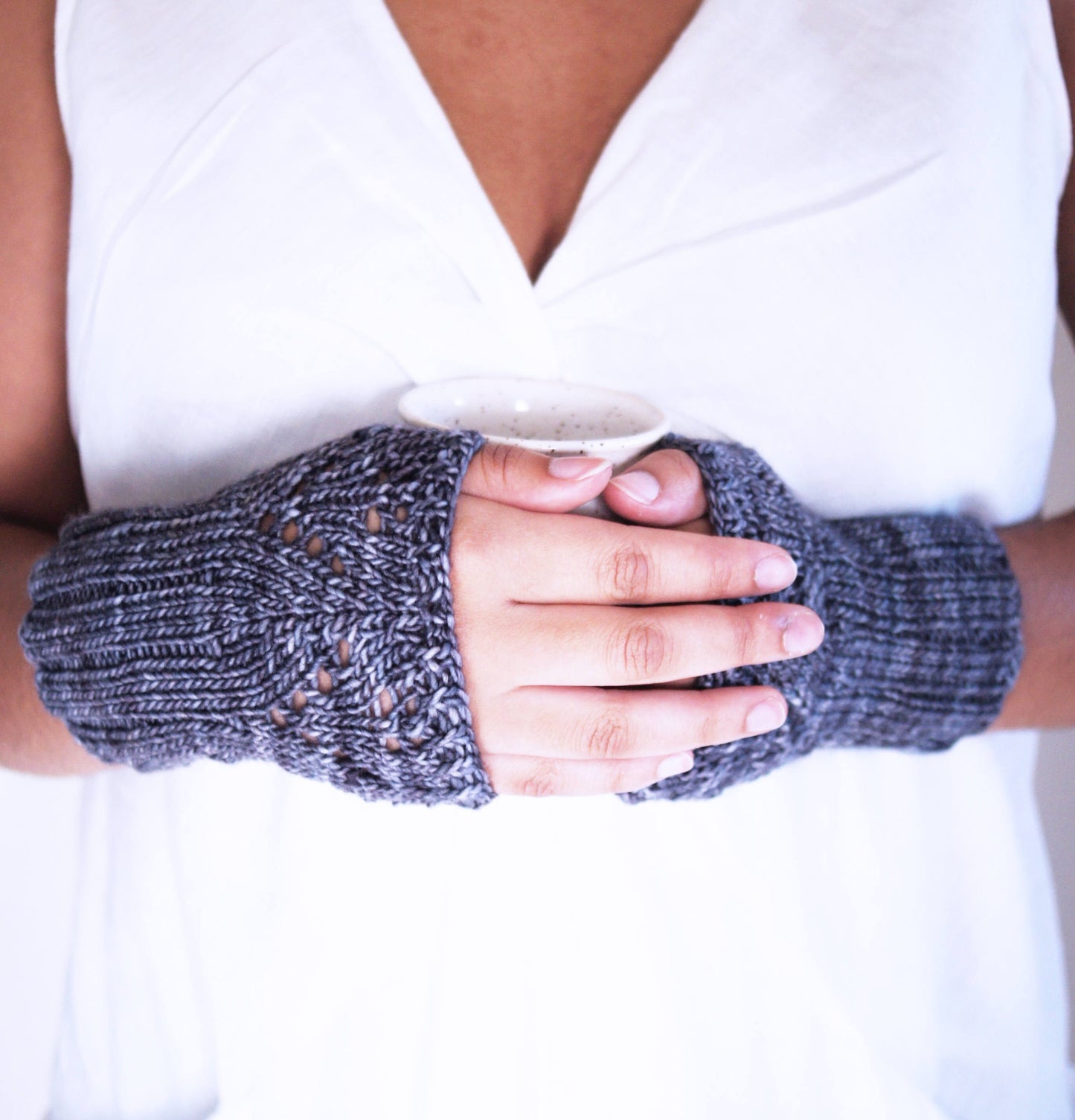 Knitting Pattern . Wrist Warmer . "Embrace Me" PDF pattern