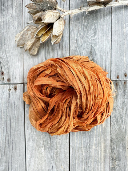 Sari Silk Ribbon . Recycled Sari Silk Ribbon