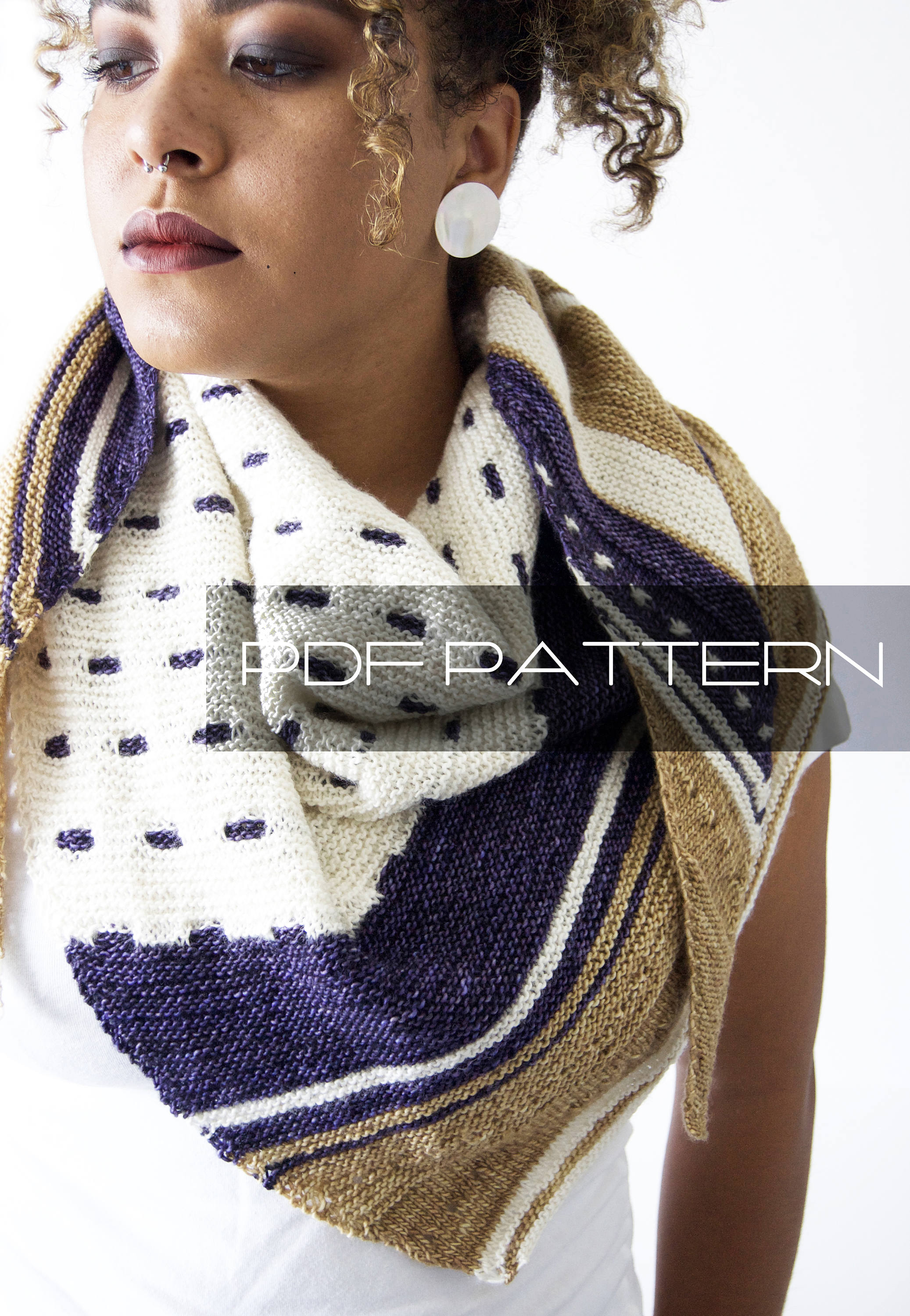 Knitting Pattern . Shawl . 