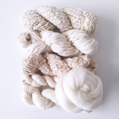 Weavers | Dyers Yarn Pack . Natural Undyed Yarns
