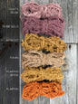 Frizzy cotton ribbon . Weaving  Supplies . Multiple Colors