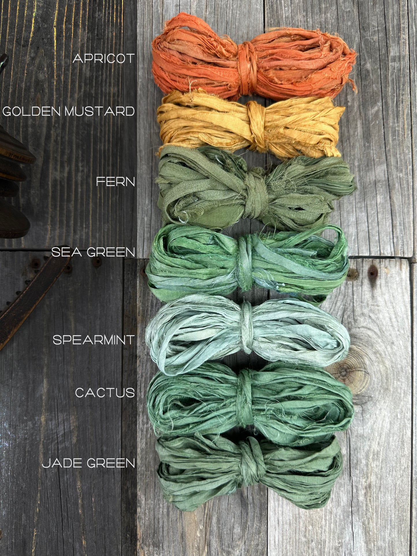 Sari Silk Ribbon , Chiffon Silk Ribbon . Recycled Sari/ Chiffon Silk Ribbon