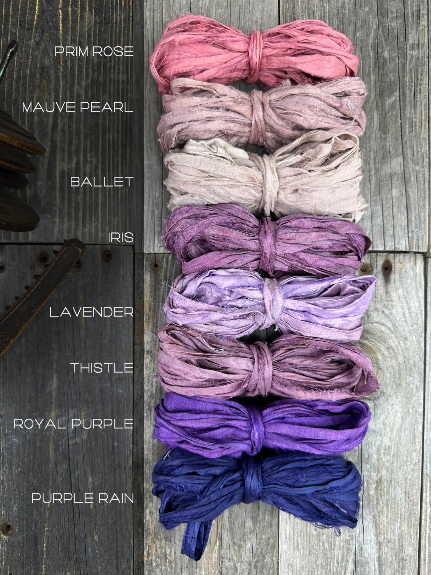 Sari Silk Ribbon , Chiffon Silk Ribbon . Recycled Sari/ Chiffon Silk Ribbon