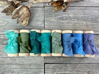 Silk Ribbon . Chiffon Silk .  Wedding Ribbon