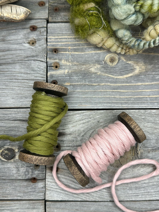 Premium Cotton string. 3.3 yds . Super Soft 4mm . Multiple Colors