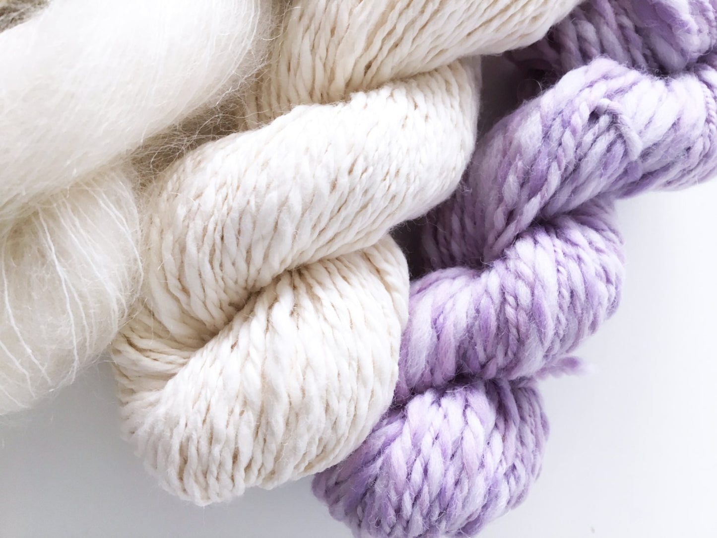 Weavers | Dyers Yarn Pack . Natural Undyed Yarns