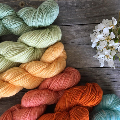 Yarn Pack . Superwash Merino Nylon Tencel Blend . Fingering