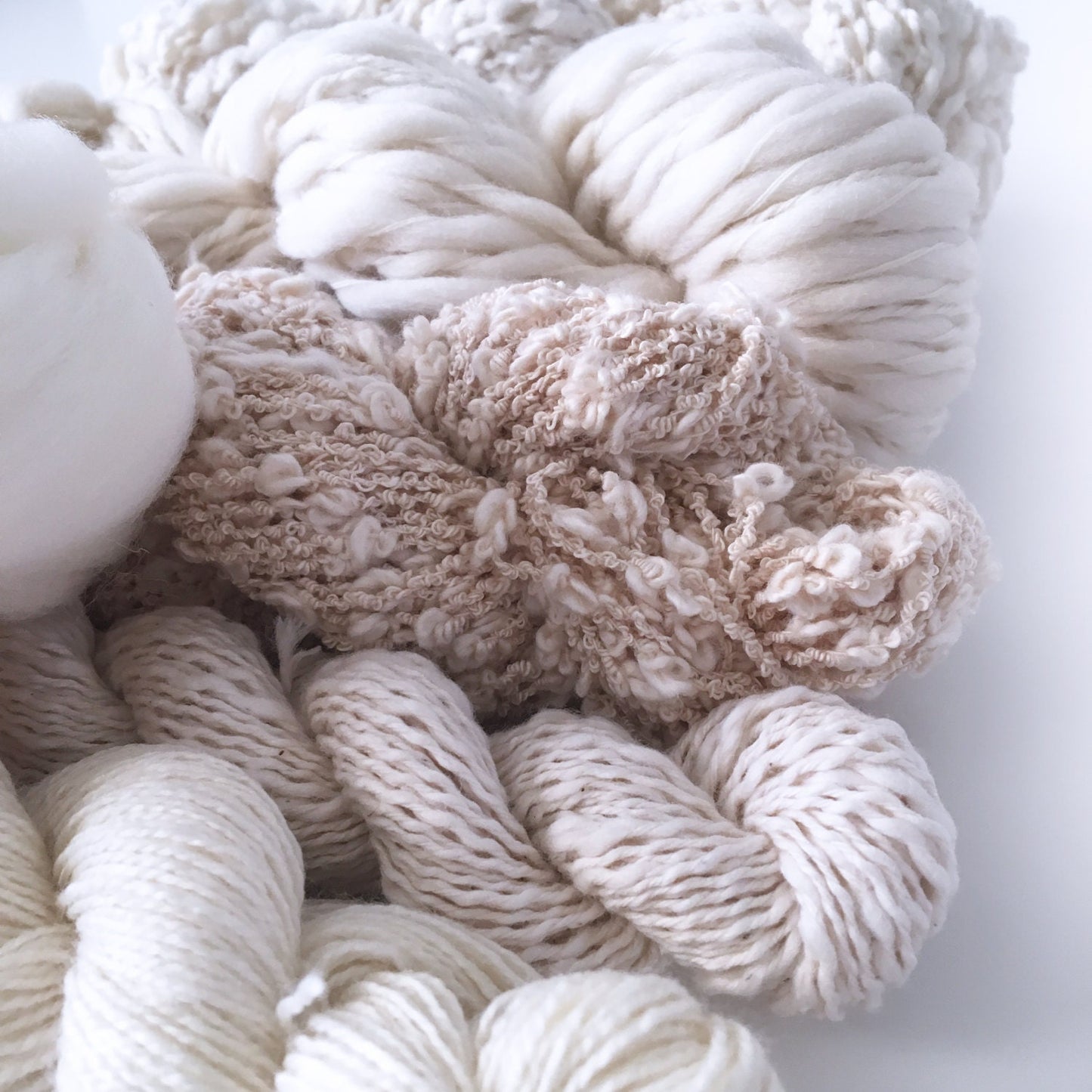 Weavers | Dyers Yarn Pack . Natural Undyed Yarns
