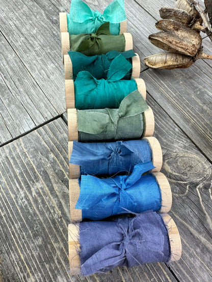 Silk Ribbon . Chiffon Silk .  Wedding Ribbon