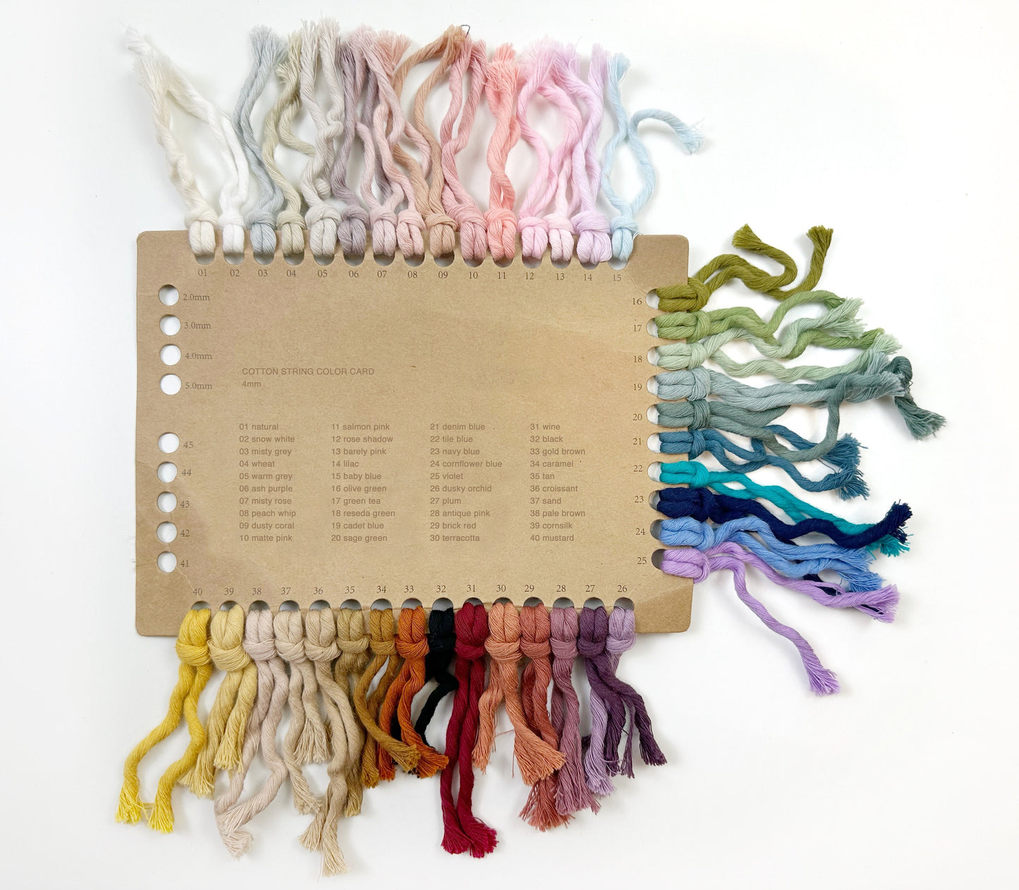 Premium Cotton string. Full roll 100m . Super Soft 4mm . Multiple Colors