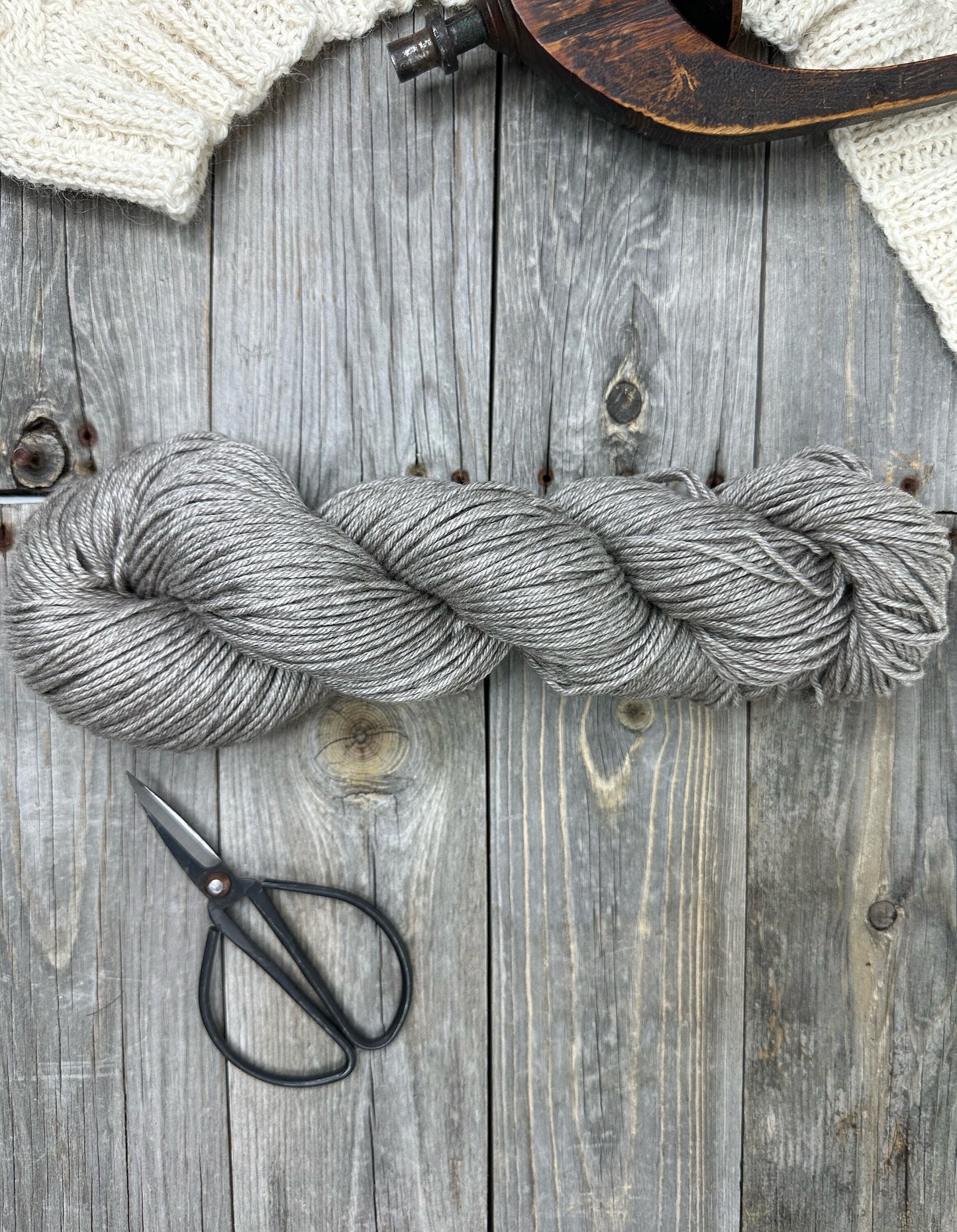 Yak DK . SW Merino Silk Yak blend . natural color