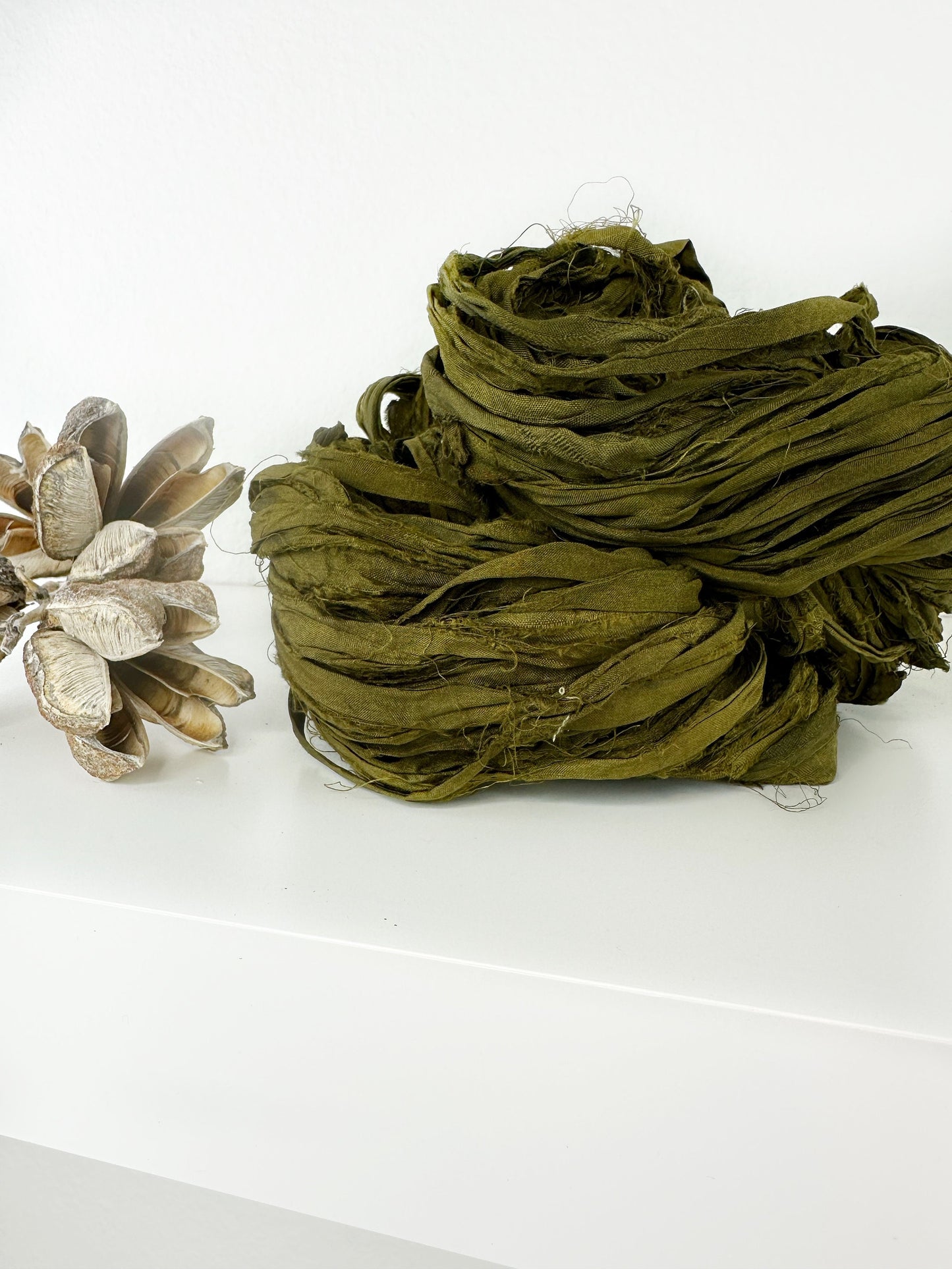 Sari Silk Ribbon . Recycled Sari Silk Ribbon