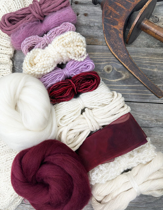 Deluxe Fiber Pack .  Creatively curated . "Blush"