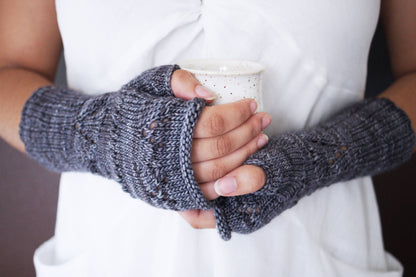 Knitting Pattern . Fingerless Gloves . "Embrace" . Fingerless Mittens . PDF pattern