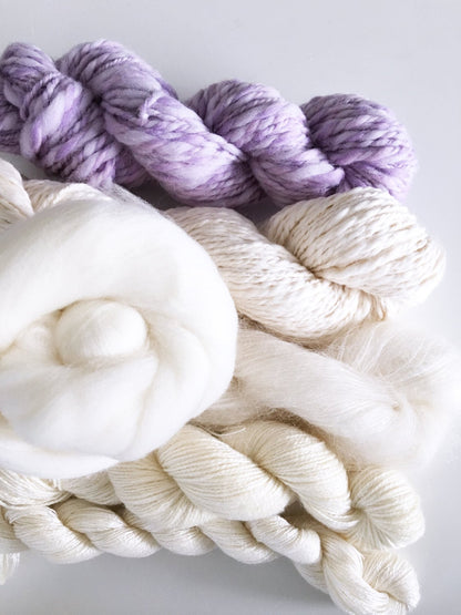 Weavers | Dyers Yarn Pack . Natural Undyed Yarns