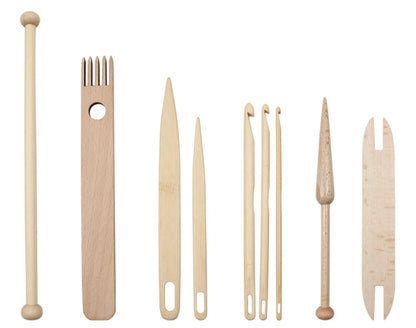 Weaving Tool Set . 9 piece Weaving Loom Tool Set