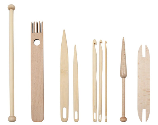 Weaving Tool Set . 9 piece Weaving Loom Tool Set