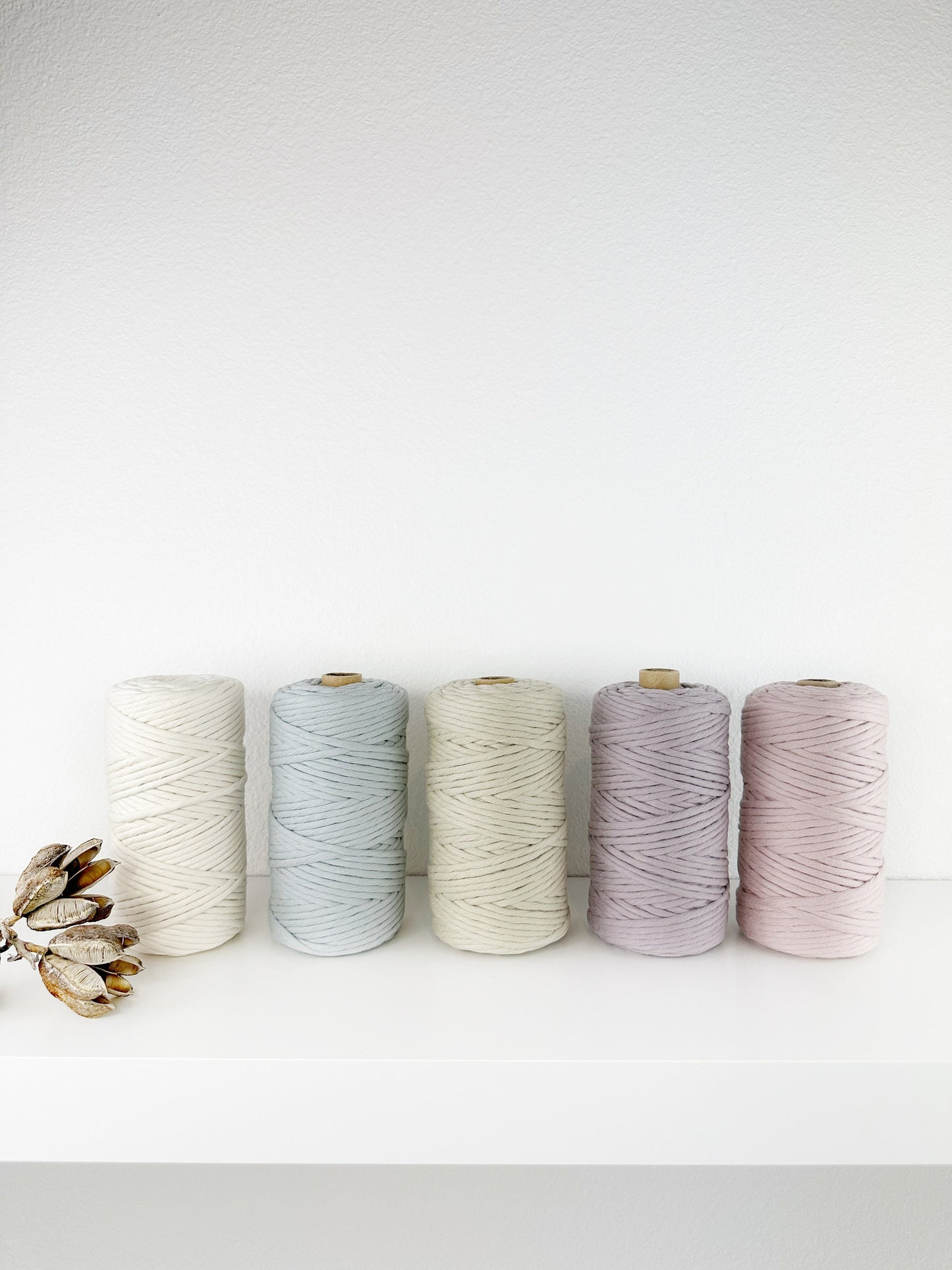 Premium Cotton string. Full roll 100m . Super Soft 4mm . Multiple Colors